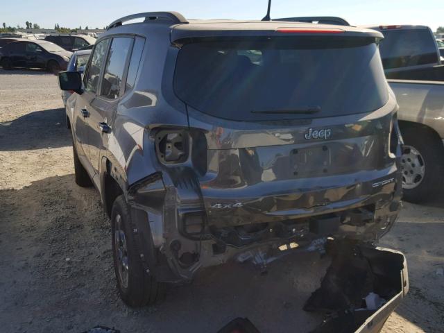 ZACCJBAB7HPG28830 - 2017 JEEP RENEGADE S 灰色 照片 3