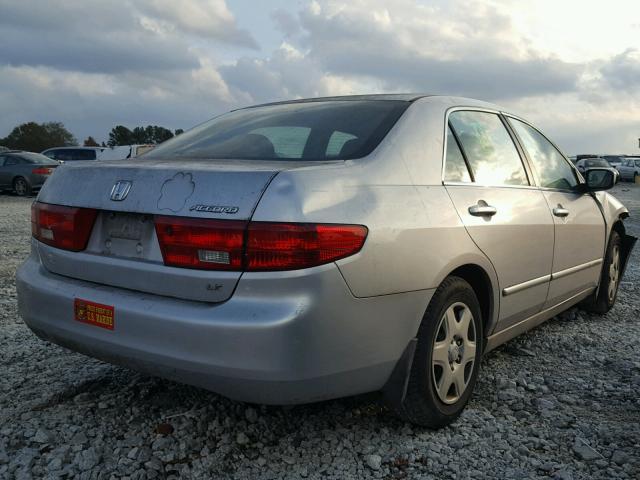 1HGCM56425L002719 - 2005 HONDA ACCORD LX SILVER photo 4