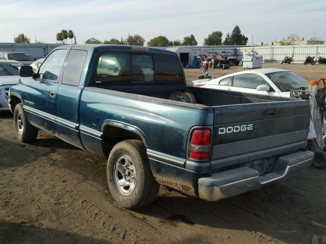 3B7HC13Y4VG779651 - 1997 DODGE RAM 1500 GREEN photo 3