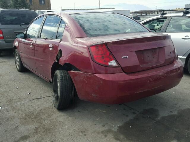 1G8AJ52F04Z152341 - 2004 SATURN ION LEVEL RED photo 3