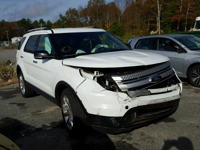 1FM5K8D88EGB61124 - 2014 FORD EXPLORER X WHITE photo 1