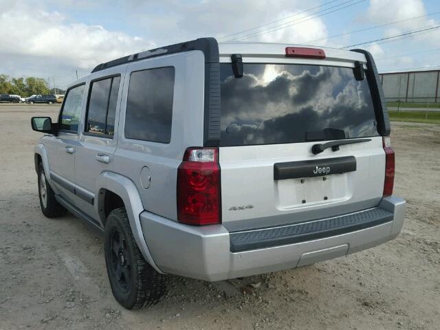 1J8HG48K07C562770 - 2007 JEEP COMMANDER SILVER photo 3