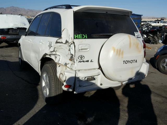 JTEGD20V950073543 - 2005 TOYOTA RAV4 WHITE photo 3