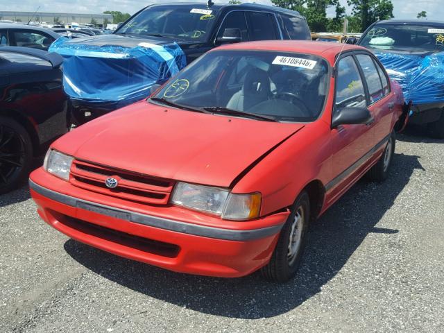 JT2EL43T2R0490389 - 1994 TOYOTA TERCEL DX RED photo 2