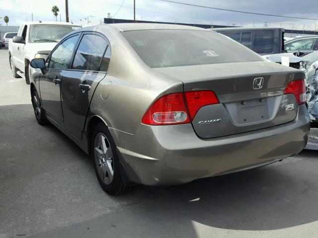 2HGFA16808H504566 - 2008 HONDA CIVIC EX BROWN photo 3