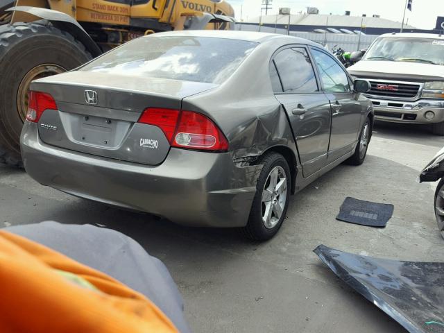 2HGFA16808H504566 - 2008 HONDA CIVIC EX BROWN photo 4