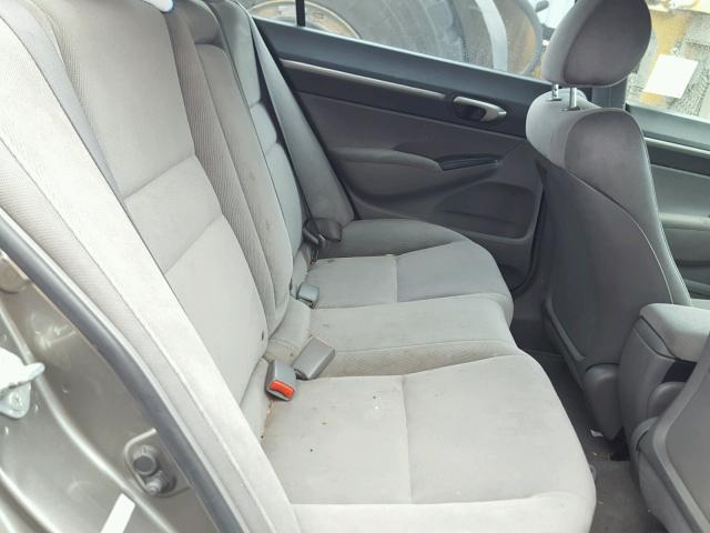2HGFA16808H504566 - 2008 HONDA CIVIC EX BROWN photo 6