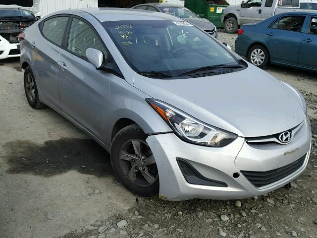 KMHDH4AE5EU186111 - 2014 HYUNDAI ELANTRA SE SILVER photo 1