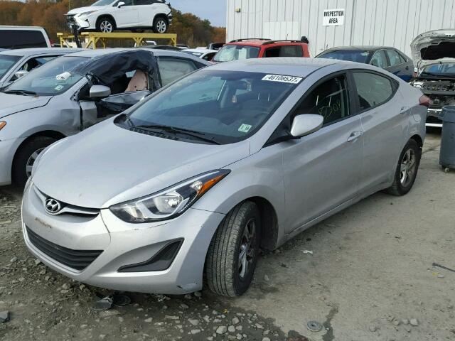 KMHDH4AE5EU186111 - 2014 HYUNDAI ELANTRA SE SILVER photo 2