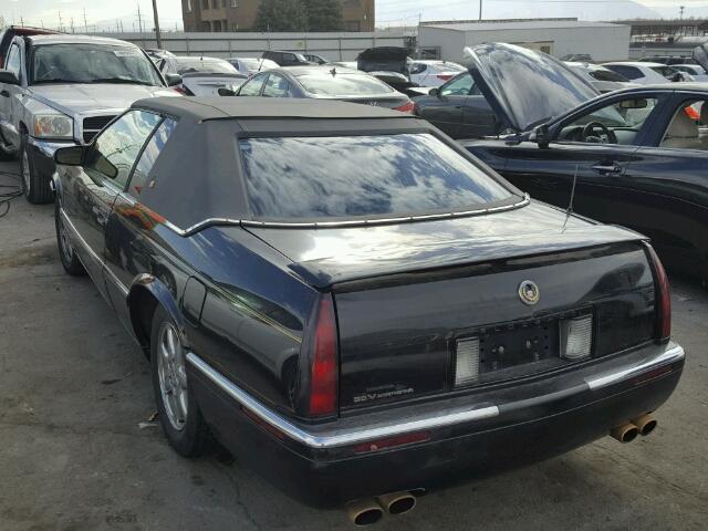 1G6EL12Y8VU600743 - 1997 CADILLAC ELDORADO BLACK photo 3