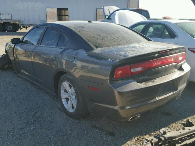 2C3CDXBG9EH186875 - 2014 DODGE CHARGER SE GRAY photo 3
