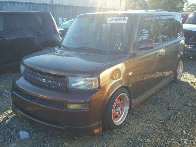 JTLKT334164121416 - 2006 TOYOTA SCION XB Marrón foto 2
