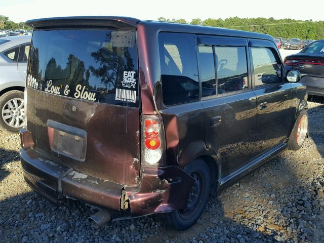JTLKT334164121416 - 2006 TOYOTA SCION XB Marrón foto 4