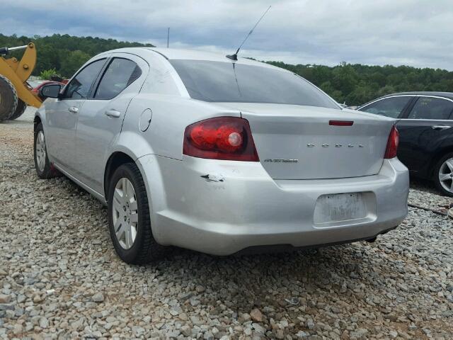 1B3BD4FB4BN564383 - 2011 DODGE AVENGER EX SILVER photo 3