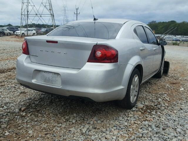 1B3BD4FB4BN564383 - 2011 DODGE AVENGER EX SILVER photo 4