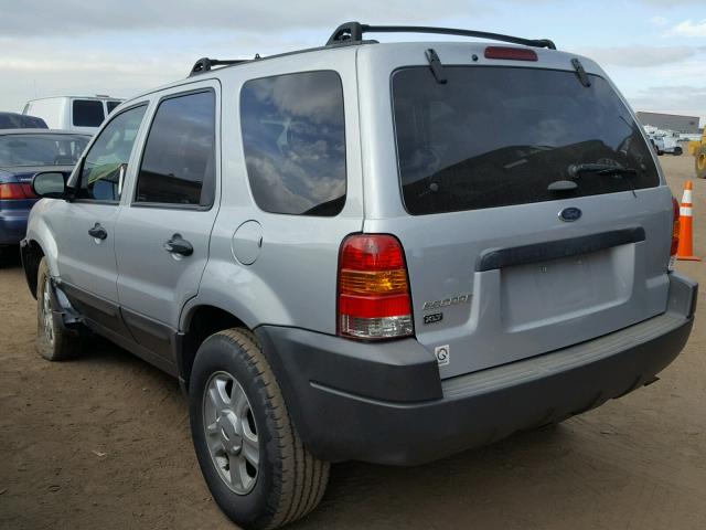 1FMYU93153KB44969 - 2003 FORD ESCAPE XLT SILVER photo 3