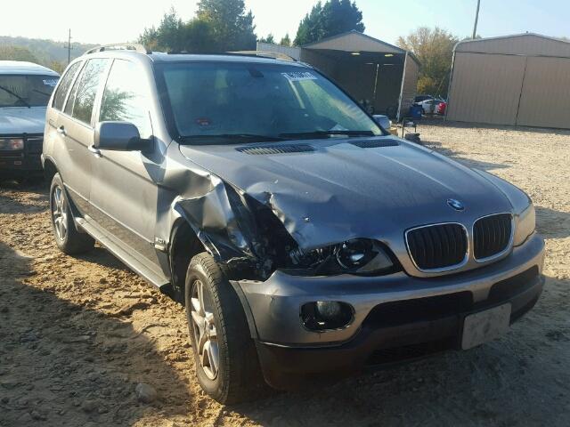 5UXFA13504LU44888 - 2004 BMW X5 3.0I SILVER photo 1