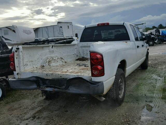 3D7KR28D28G147872 - 2008 DODGE RAM 2500 S Սպիտակ լուսանկար 4