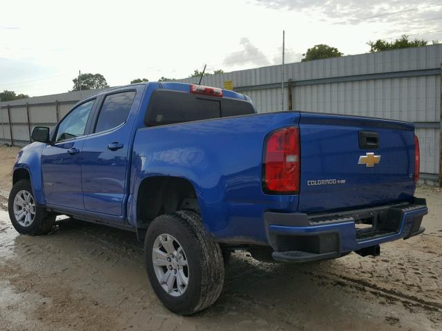 1GCGSCEN2J1168815 - 2018 CHEVROLET COLORADO L BLUE photo 3