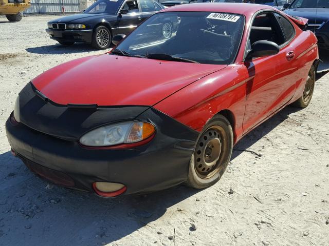 KMHJG24M4VU034527 - 1997 HYUNDAI TIBURON RED photo 2