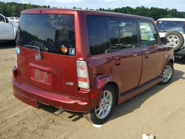 JTLKT324664073817 - 2006 TOYOTA SCION XB Rojo foto 4