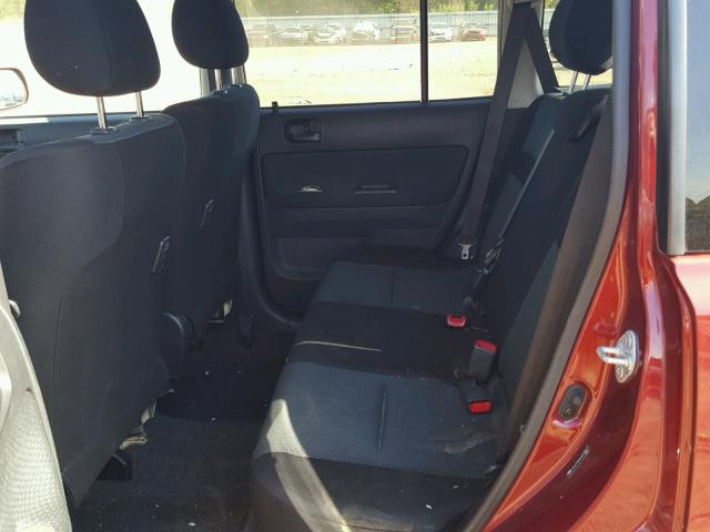 JTLKT324664073817 - 2006 TOYOTA SCION XB Rojo foto 6