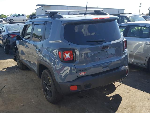 ZACCJBAB9JPH25615 - 2018 JEEP RENEGADE S GRAY photo 3