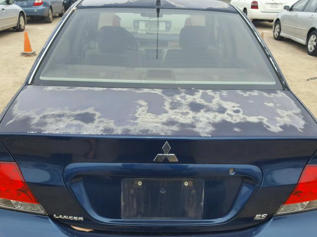 JA3AJ26E95U014137 - 2005 MITSUBISHI LANCER ES BLUE photo 9