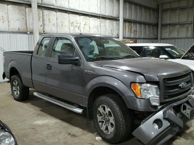 1FTFX1EF3EFA31210 - 2014 FORD F150 SUPER GRAY photo 1