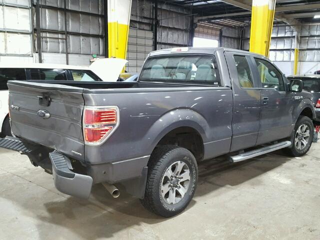 1FTFX1EF3EFA31210 - 2014 FORD F150 SUPER GRAY photo 4