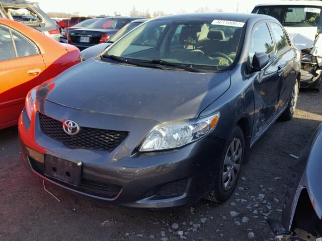 2T1BU40E69C168308 - 2009 TOYOTA COROLLA BA GRAY photo 2