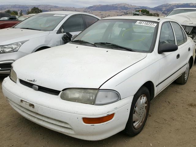 1Y1SK5264SZ038066 - 1995 GEO PRIZM BASE WHITE photo 2