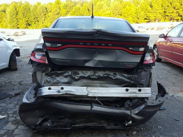 1C3CDFCH1DD132287 - 2013 DODGE DART LIMIT GRAY photo 9