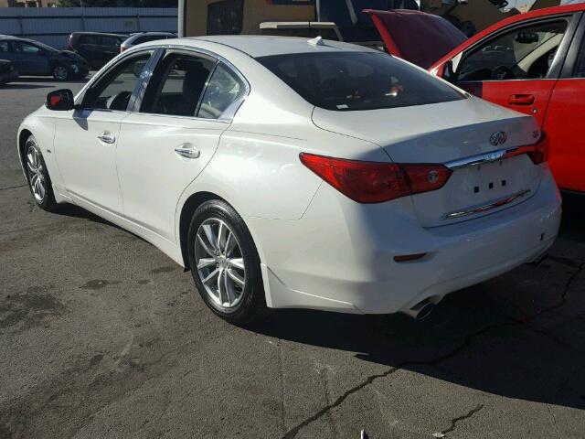 JN1EV7AP6HM741353 - 2017 INFINITI Q50 WHITE photo 3