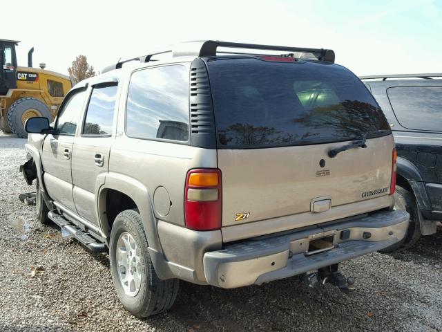 1GNEK13Z23R139084 - 2003 CHEVROLET TAHOE K150 GRAY photo 3