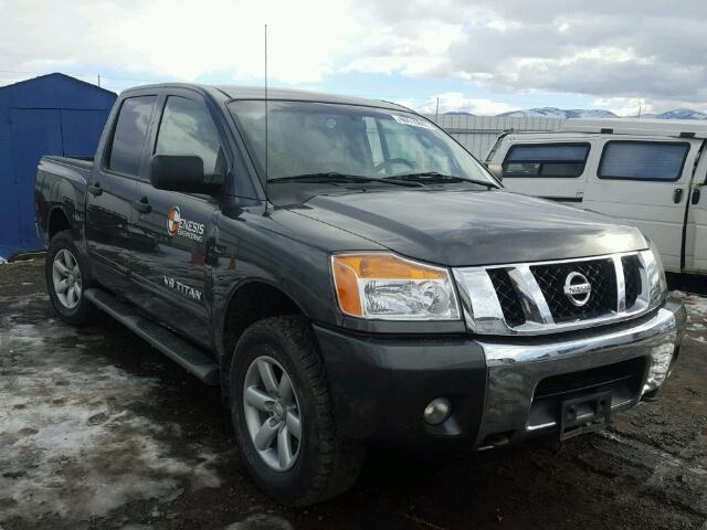 1N6AA0EC5AN315138 - 2010 NISSAN TITAN XE CHARCOAL photo 1