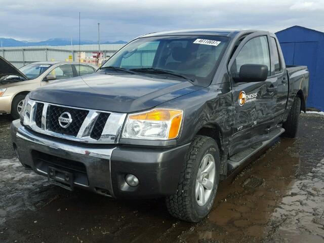 1N6AA0EC5AN315138 - 2010 NISSAN TITAN XE CHARCOAL photo 2