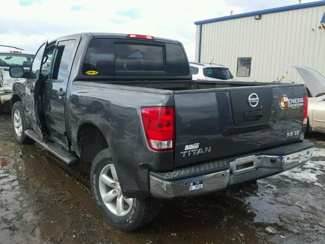 1N6AA0EC5AN315138 - 2010 NISSAN TITAN XE CHARCOAL photo 3