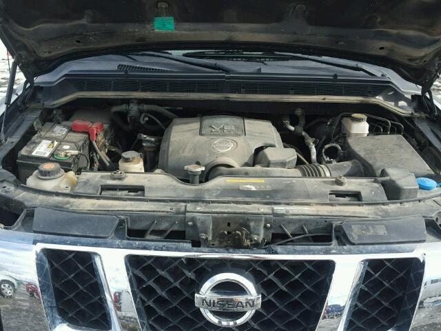 1N6AA0EC5AN315138 - 2010 NISSAN TITAN XE CHARCOAL photo 7