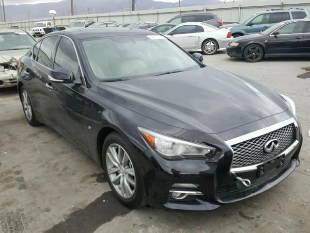 JN1BV7AP0EM689944 - 2014 INFINITI Q50 BLACK photo 1