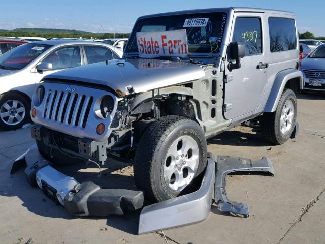 1C4AJWBG1DL634534 - 2013 JEEP WRANGLER S GRAY photo 2