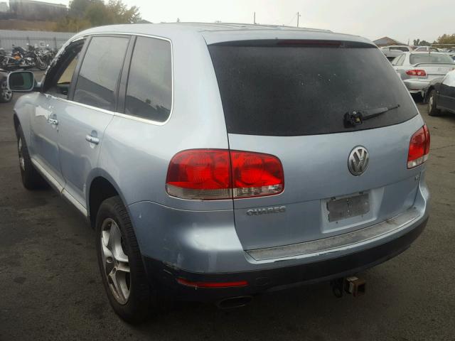 WVGMM77L35D018907 - 2005 VOLKSWAGEN TOUAREG 4. BLUE photo 3