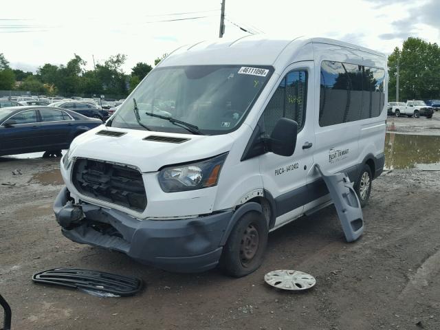 1FMZK1CM9FKA39099 - 2015 FORD TRANSIT T- WHITE photo 2