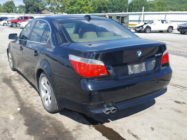 WBANB335X5B116808 - 2005 BMW 545 I BLACK photo 3