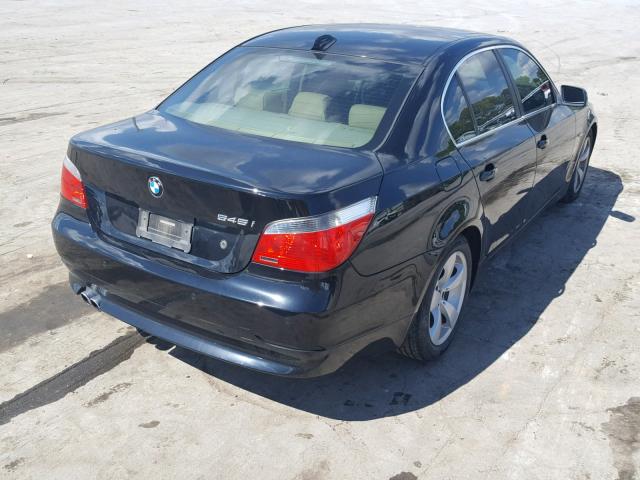 WBANB335X5B116808 - 2005 BMW 545 I BLACK photo 4