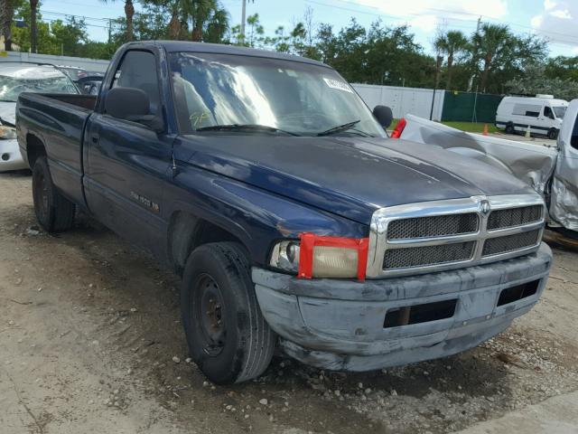 1B7HC16X11S198436 - 2001 DODGE RAM 1500 BLUE photo 1