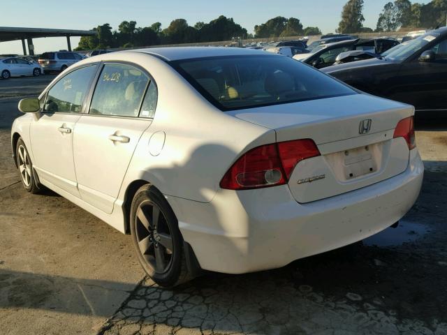 JHMFA16877S001427 - 2007 HONDA CIVIC WHITE photo 3