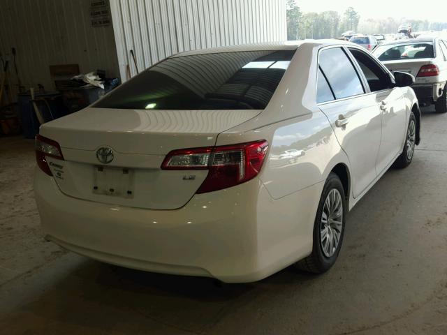 4T1BF1FK0DU253951 - 2013 TOYOTA CAMRY L WHITE photo 4