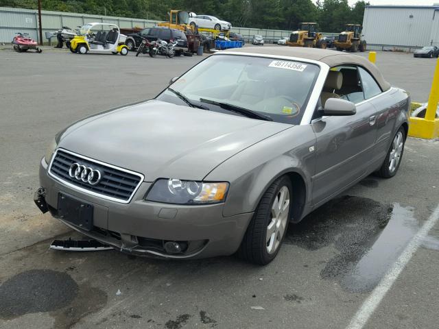 WAUAC48H66K010569 - 2006 AUDI A4 1.8 CAB BROWN photo 2