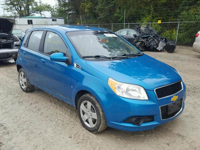 KL1TD66E09B392204 - 2009 CHEVROLET AVEO LS BLUE photo 1